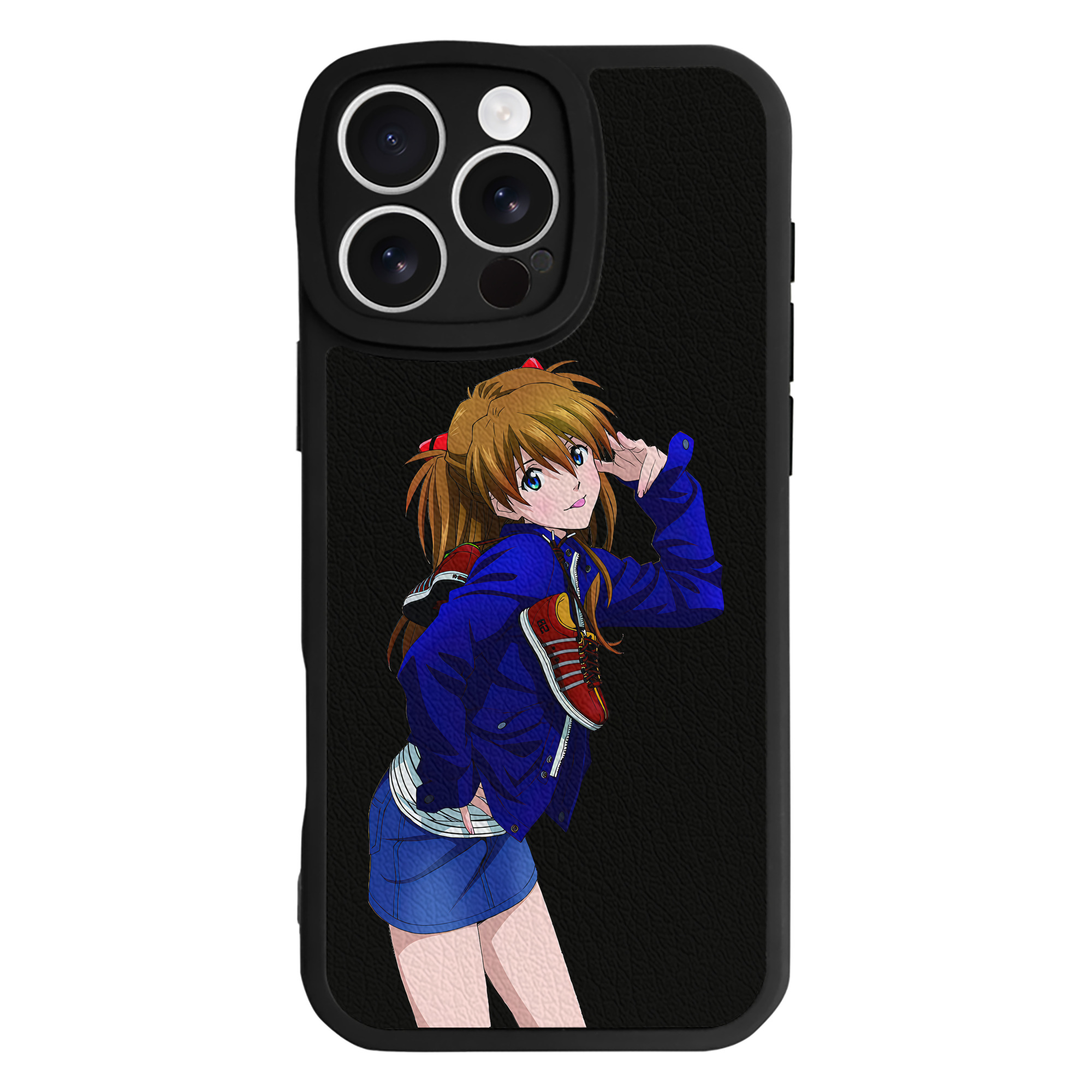 （画像用） EVA 新世紀エヴァンゲリオン 【iPhone 16シリーズ対応】シリコンスマホケース（レザー調） 材質：シリコン